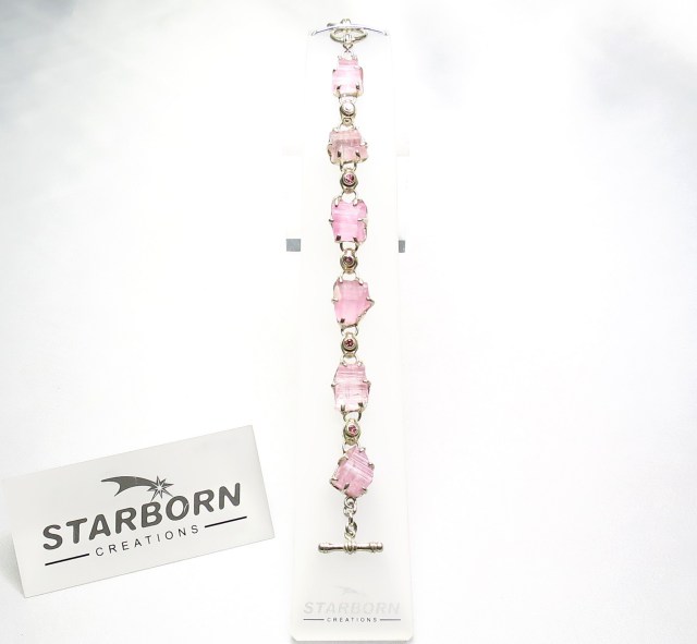 STBR004　【Ｓｔａｒｂｏｒｎ　ｊｅｗｅｌｒｙ】　☆スターボーンジュエリー☆　ピンクトルマリン　ブレスレット
