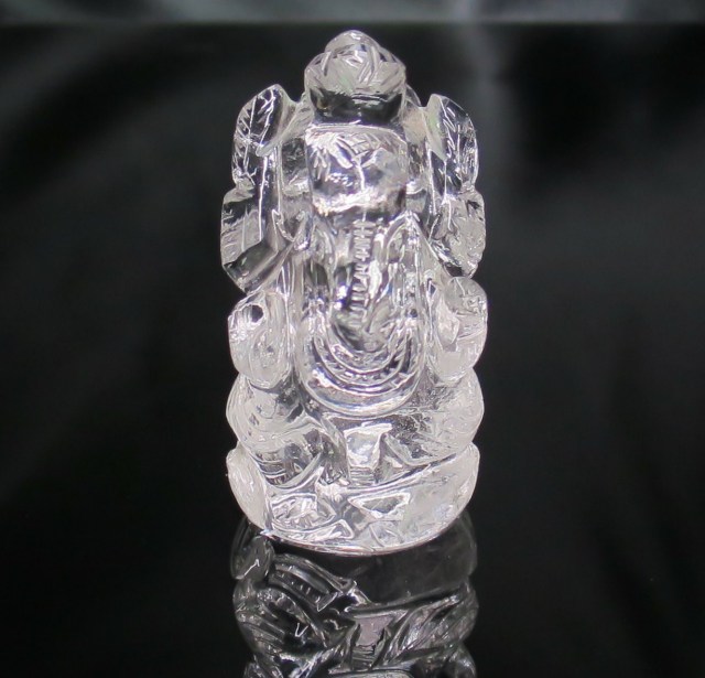 ガネシャヒマラヤ水晶 GN0030 【稀少・美品】 インド産ヒマラヤ水晶 ガネーシャ 水晶 83g