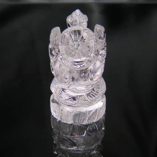 GN0033 【稀少・美品】 インド産ヒマラヤ水晶 ガネーシャ 水晶