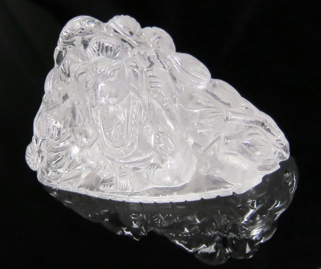 GN0036 【稀少・美品】 インド産ヒマラヤ水晶 ガネーシャ 水晶 466g