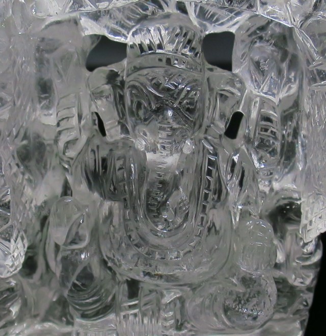 GN0037 【稀少・美品】 インド産ヒマラヤ水晶 ガネーシャ 水晶 536g