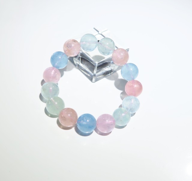 【50％OFF】 BA0049 【稀少・大玉】 14．5mm ミックスベリルAAA アクセサリー