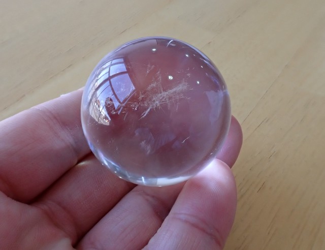 レア　高品質　ピンクラダー　水晶　スフィア　天然石　ブルーエンジェルラダー RO0059 【限定価格】 ピンクラダー（エンジェルラダー） クォーツ