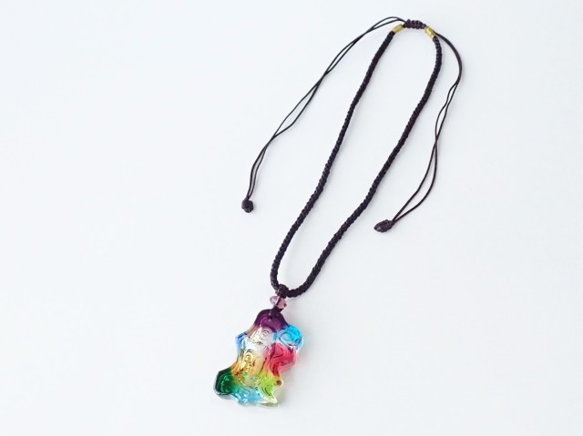 RF0011 【限定価格】 瑠璃ガラス ペンダントトップ（紐付き） 水月観音