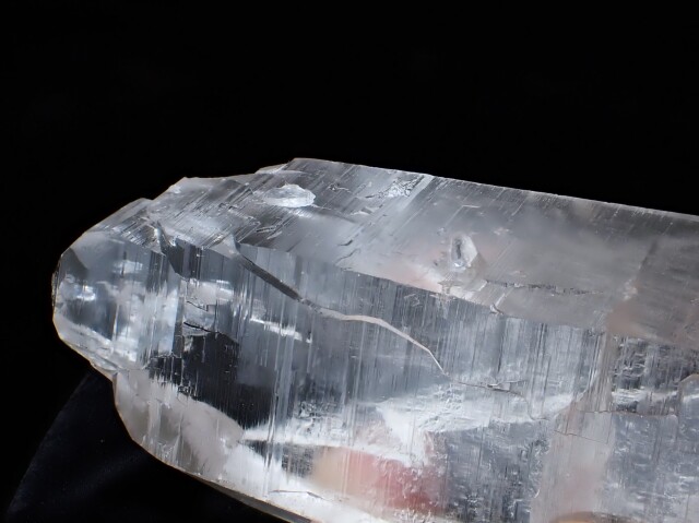 CA0393 チベット カイラス産 水晶（DT） 396．5g ☆台座