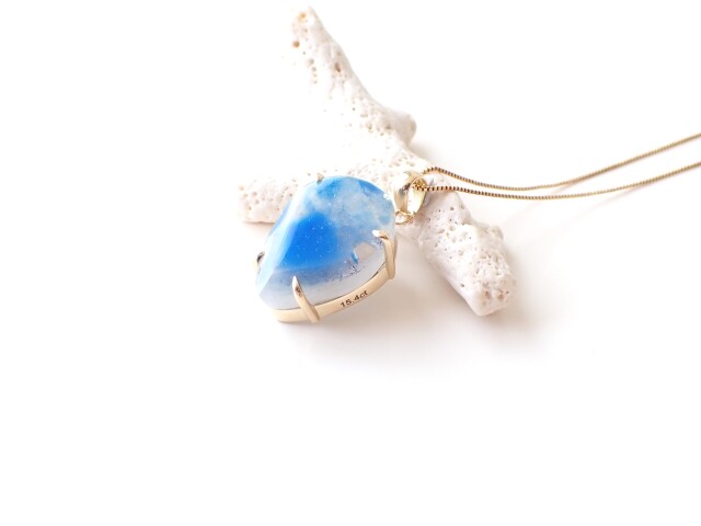 パパゴアイトインクォーツペンダントトップ