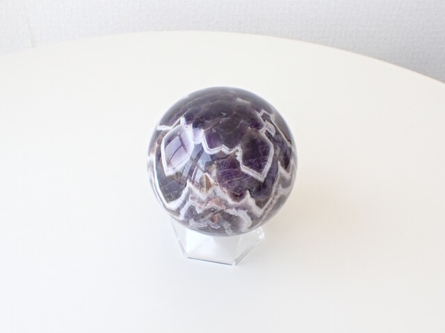 シェブロンアメジスト丸玉