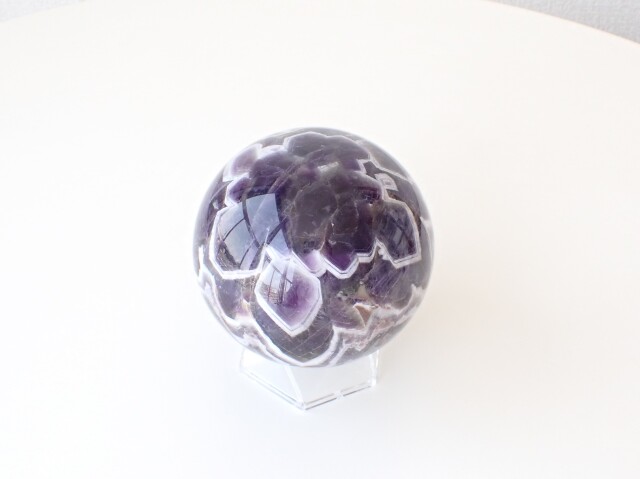 シェブロンアメジスト丸玉