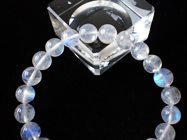 レインボームーンストーンブレスレット