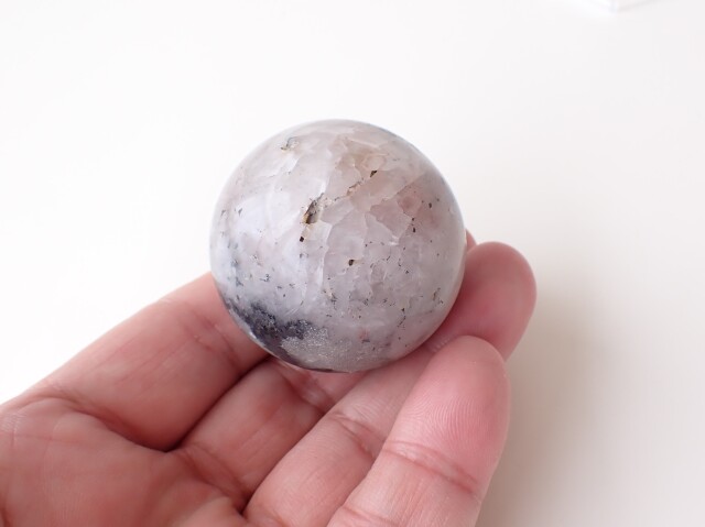 IC0047 ☆プレミアム☆ パパゴアイトインクォーツ スフィア（丸玉