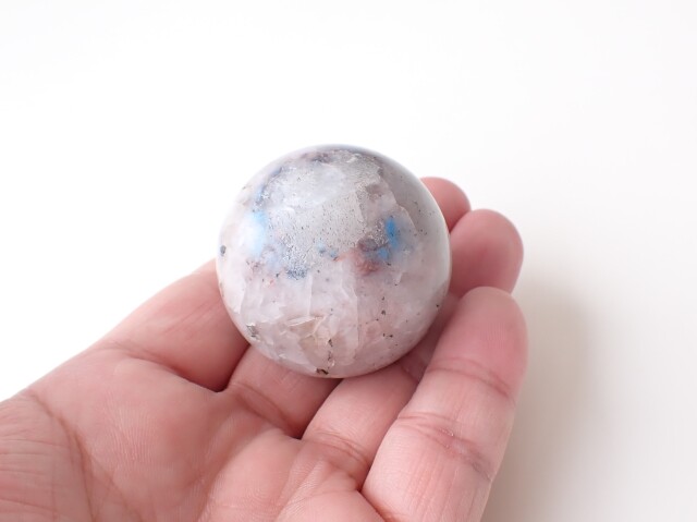 IC0047 ☆プレミアム☆ パパゴアイトインクォーツ スフィア（丸