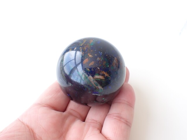 アズロマラカイト丸玉