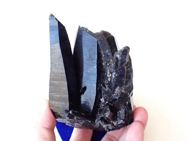 MB1155 山東省産 モリオン（黒水晶） 原石（ノンポリッシュ） 633g