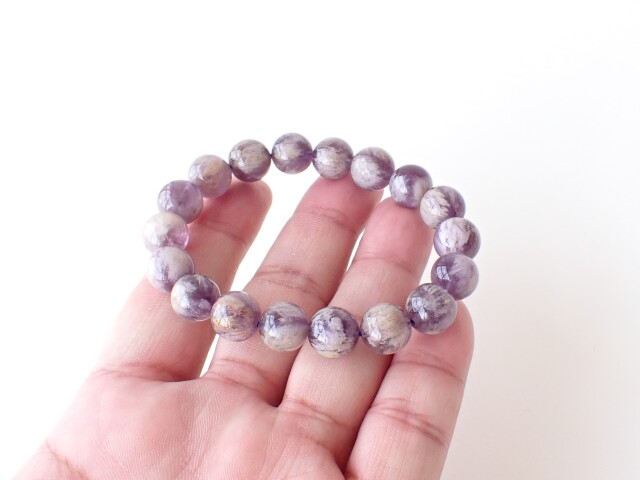 エンジェルフェザーアメジストブレスレット