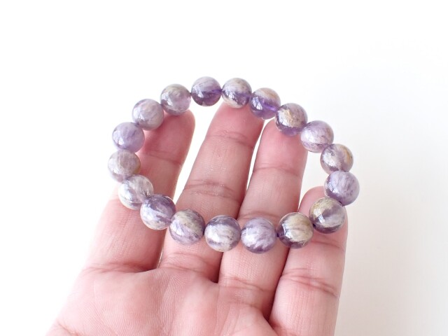 エンジェルフェザーアメジストブレスレット