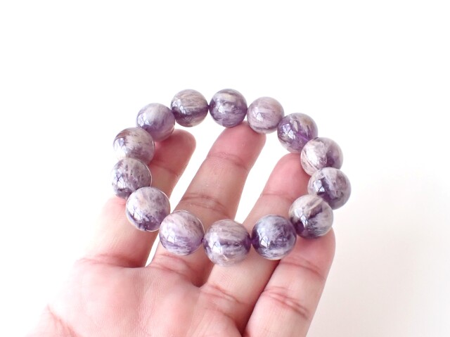 エンジェルフェザーアメジストブレスレット