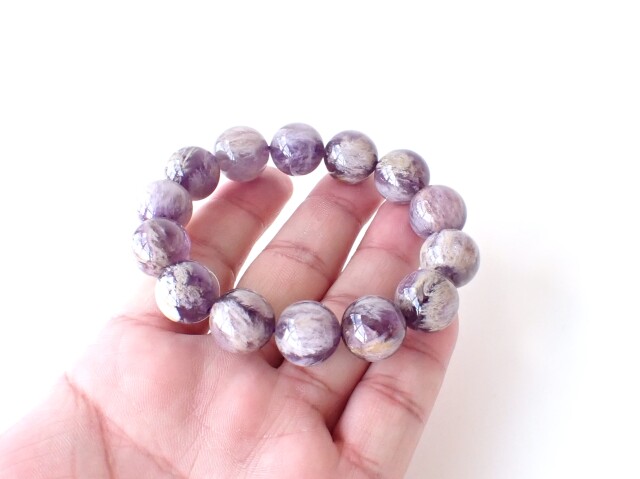 エンジェルフェザーアメジストブレスレット