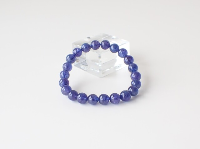 TK0209 【プレミアム】 タンザナイト 8．5mm～9mm ブレスレット 