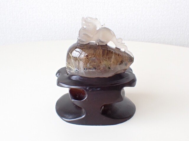 本翡翠 氷潤レトロ風貔貅、蝙蝠