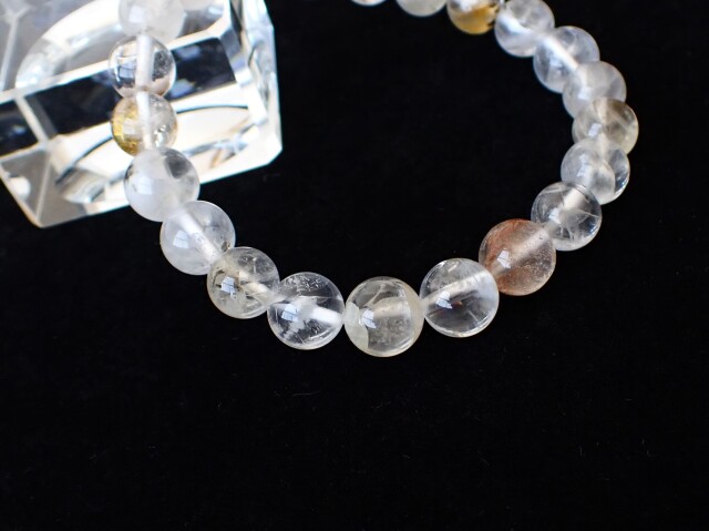 FI0247 ☆プレミアム☆ フェナカイト 8mm ブレスレット ☆宝石鑑別