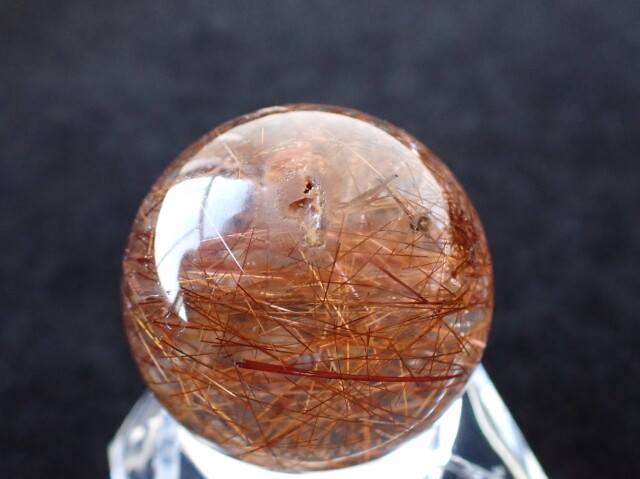 マニハール産ルチルクォーツ丸玉