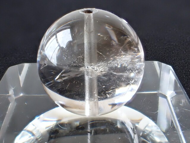 AB3760 水入り水晶（ウォーターインクォーツ） 18mm 粒