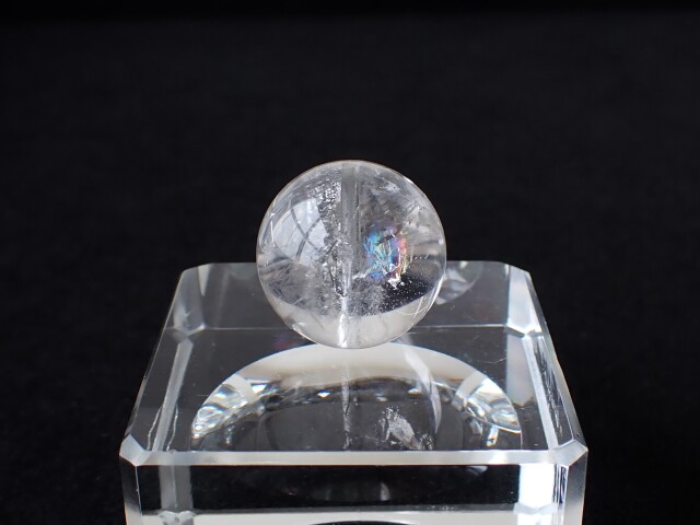 AB3761 水入り水晶（ウォーターインクォーツ） 18mm 粒