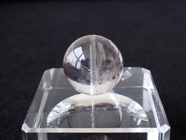 AB3764 水入り水晶（ウォーターインクォーツ） 18．5mm 粒