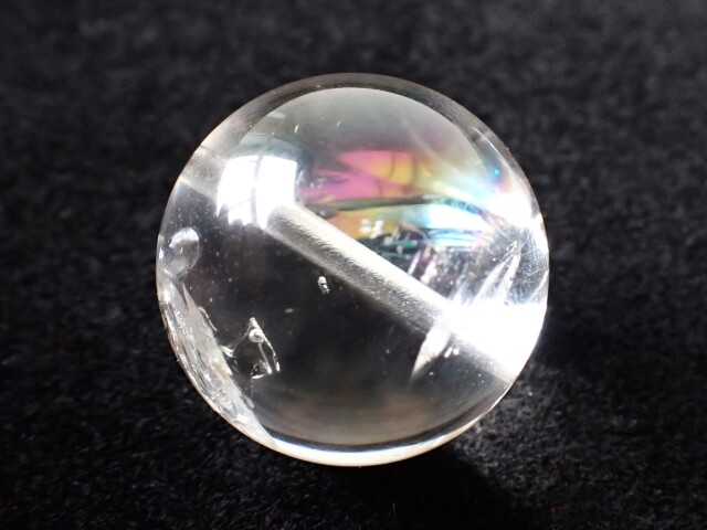 AB3765 水入り水晶（ウォーターインクォーツ） 18．8mm 粒 