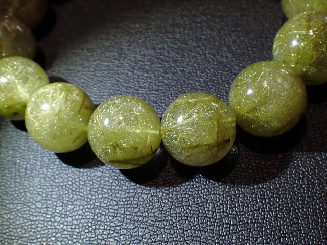 RE0787 グリーンルチルクォーツ 15mm～15．9mm