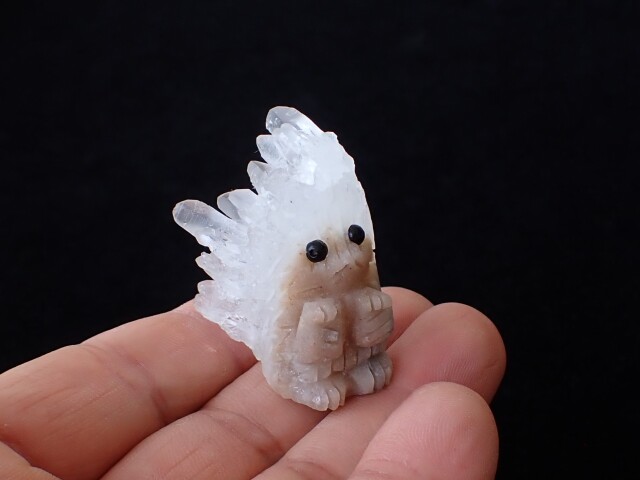 ハリネズミ水晶クラスター