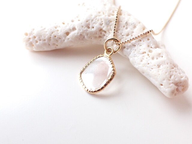 スライスダイヤモンドK18ペンダントトップ