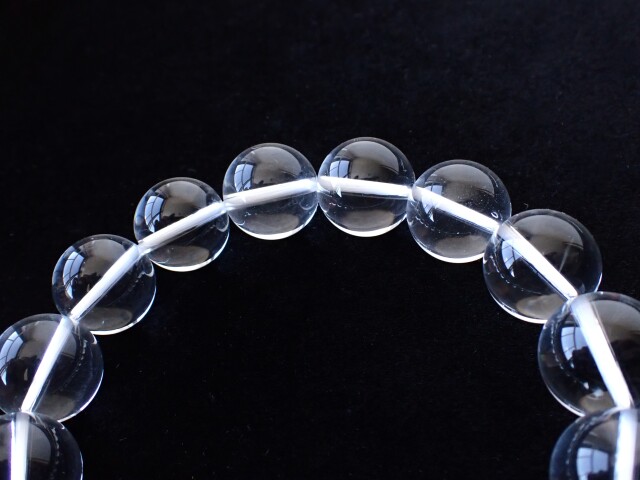 水晶ブレスレット宝石鑑別書付き