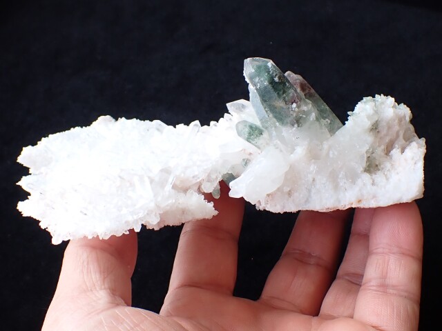 ヒマラヤ水晶クラスター　マニカラン水晶 高品質]インド/マニカラン産ヒマラヤ水晶クラスター/原石小さめ