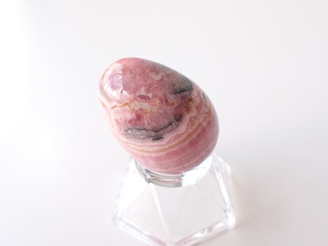 【インカローズ】 ロードクロサイト エッグ アルゼンチン産 卵型 天然石 アルゼンチン産インカローズ（ロードクロサイト,平均1.2ct）