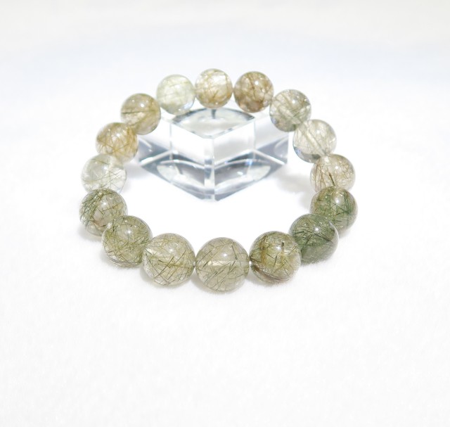 CC0405　【稀少】　ガネーシュ　ヒマール産　ヒマラヤ水晶　１２．７ｍｍ～１４．３ｍｍ　ブレスレット