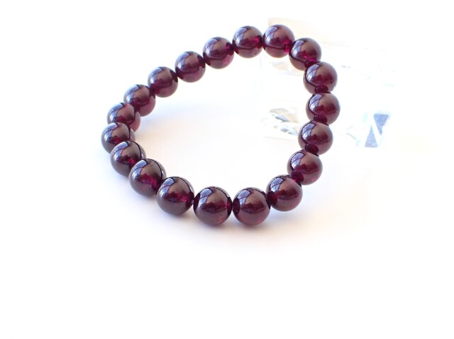 【希少,美品】ロードライトガーネット　９㎜　ブレスレット 美☆ロードライトガーネット・ブレスレット | Naturaltreasure