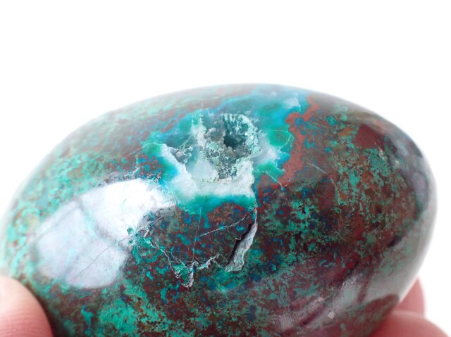 KG0197 【限定価格】 クリソコラ（一部ジェムシリカ） エッグ 141