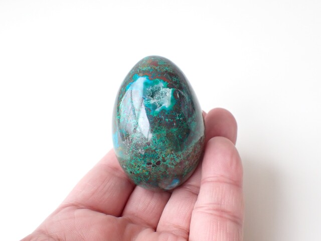 KG0197 【限定価格】 クリソコラ（一部ジェムシリカ） エッグ 141
