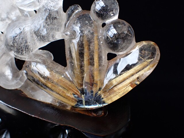 RE0656 【限定価格】 九尾の狐／太陽タイチンルチルクォーツ 105g