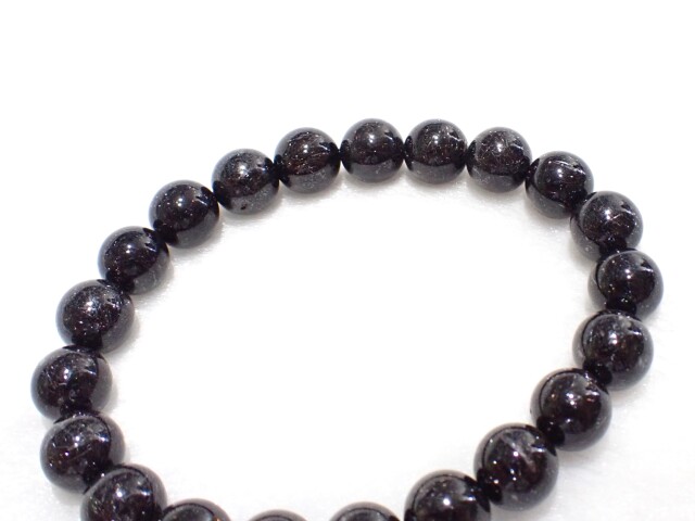ブラックルチルクォーツブレスレット