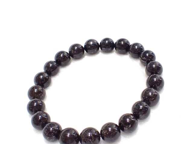 ブラックルチルクォーツブレスレット