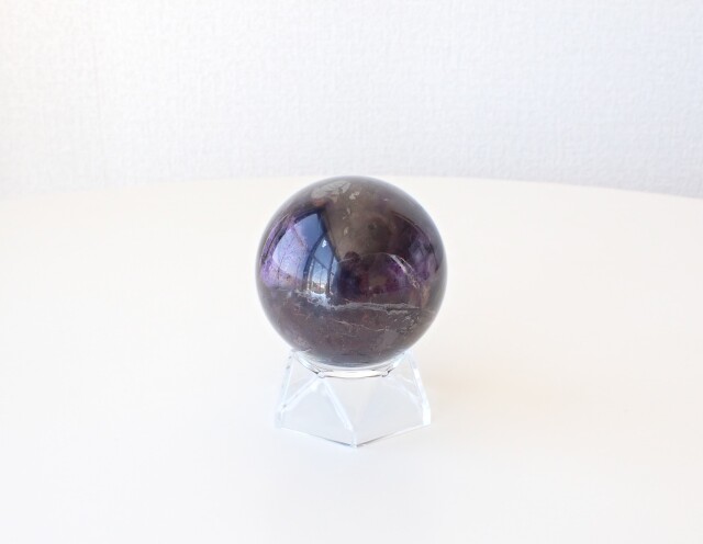 大きめ　レピドライト　スフィア　丸玉　B SB0759 スギライト スフィア（丸玉） 直径：61．4mm