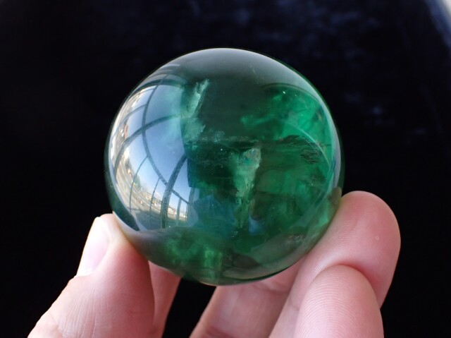 高品質 ファントムフローライト トリコカラー丸玉 高品質