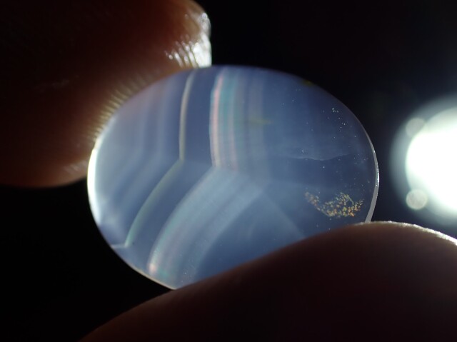 MD0270 イリスアゲート ルース 9．73ct ◇ネコポス対応可◇