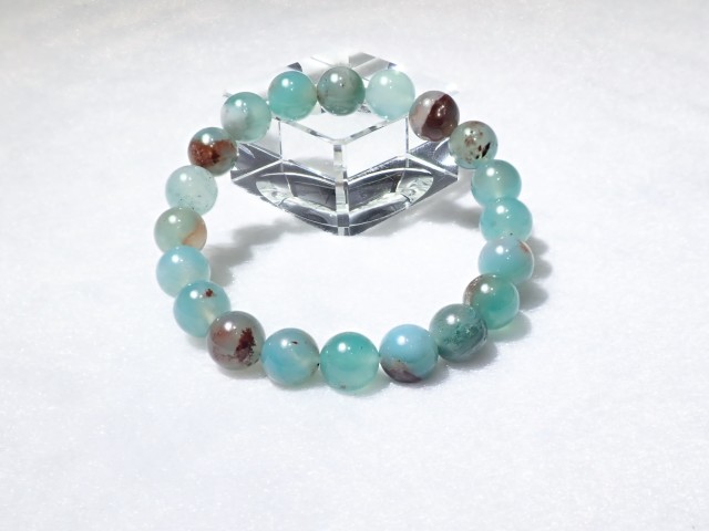 ★アクアプレーズ 10ミリ珠 ブレスレット③(SA) アクアプレーズ ブレスレット 10mm #KL006 - プレミアム天然石