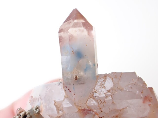 パパゴアイト入り水晶(南アフリカ産) 楽天市場】超レア品！パパゴアイトクラスター(パパゴ石