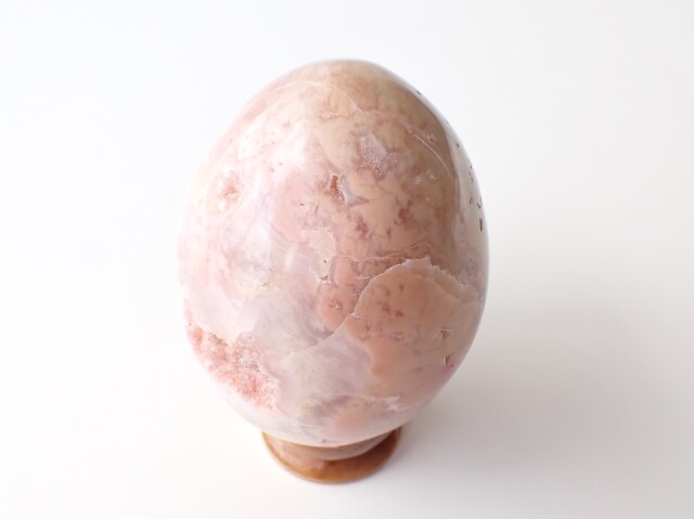 AC1625 【限定価格】 ピンクアメジスト エッグ 454g ☆台座付き☆