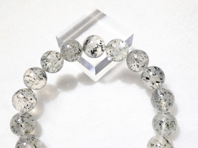 MM0005　【珍品】　モス・クォーツ　１１．５ｍｍ～１２ｍｍ　ブレスレット