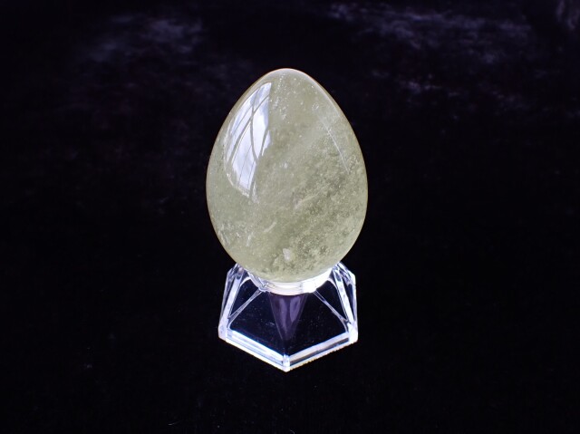 RI0264 【プレミアム】 リビアングラス エッグシェイプ ☆宝石鑑別書付き☆